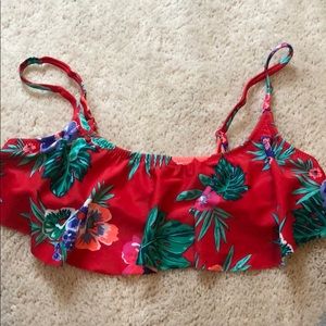Floral bikini top women’s size medium